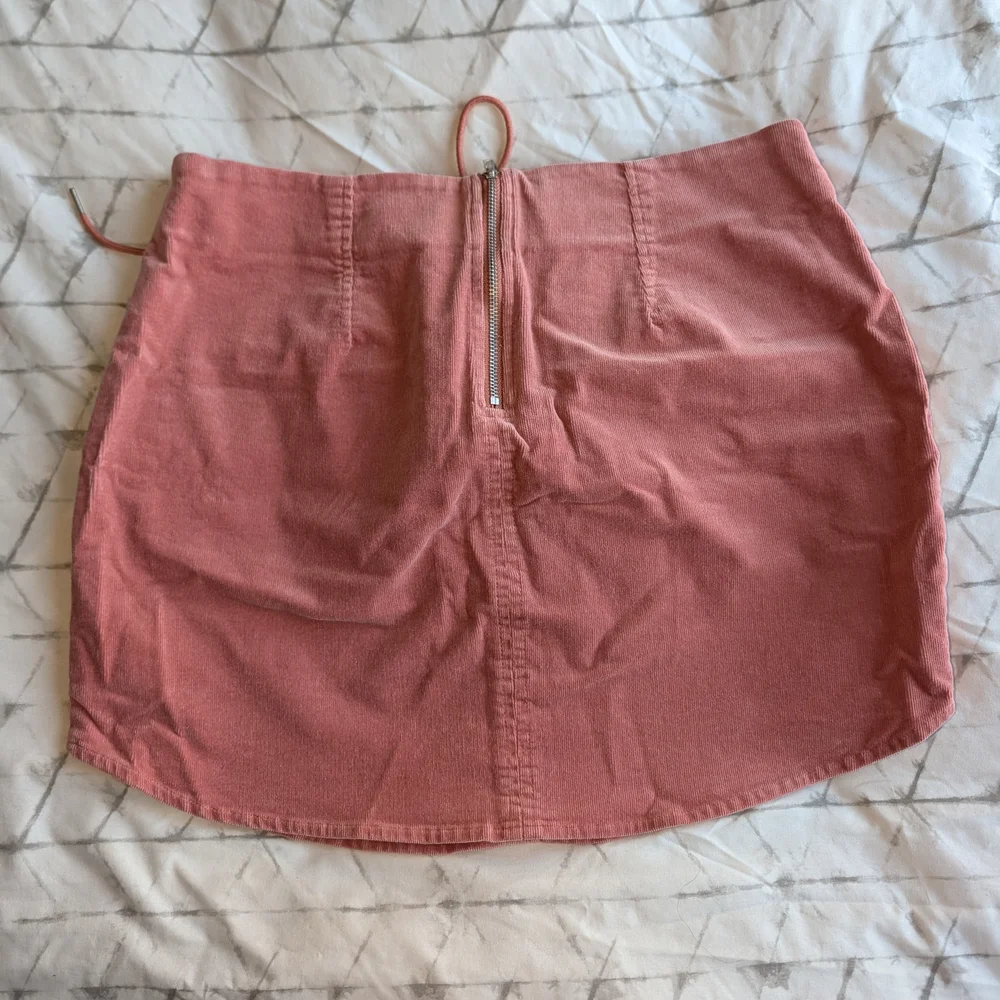 Forever 21 Lace-Up Corduroy Mini Skirt - Picture 4 of 6
